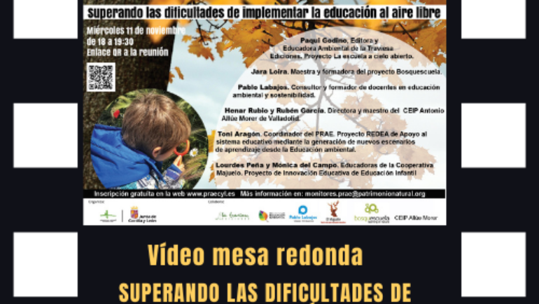 Vídeo del webinario: Superando las dificultades de implementar la educación al aire libre, PRAE