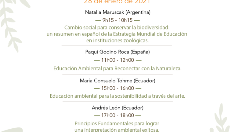 Encuentro:  Día Mundial de la Educación Ambiental #EA26Ecuador