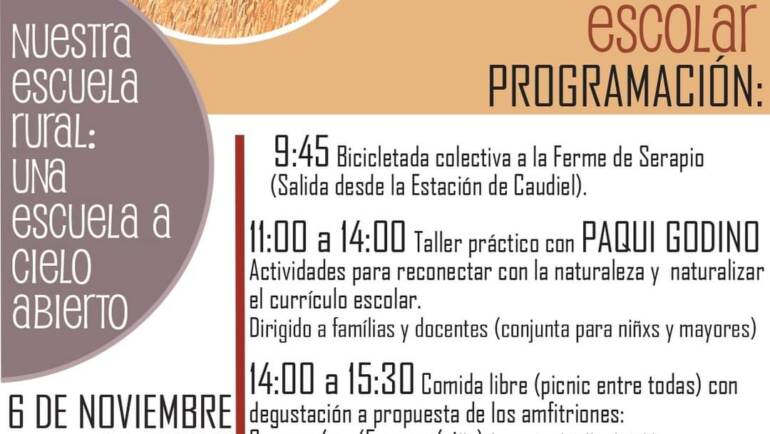 Conectando con la naturaleza: Cómo naturalizar el currículo escolar, Caudiel (Castellón)