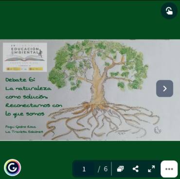 Presentación «Reconectar con la Naturaleza», realizada en las IV Jornadas de Educación Ambiental – CENEAM 2022