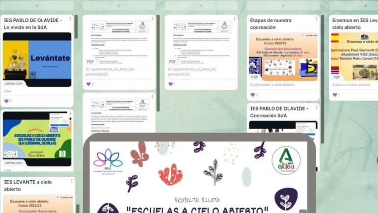Experiencias y resultados de la II Edición del Proyecto Piloto «Escuelas a Cielo Abierto», Consejería de Desarrollo Educativo y Formación Profesional, Junta de Andalucía