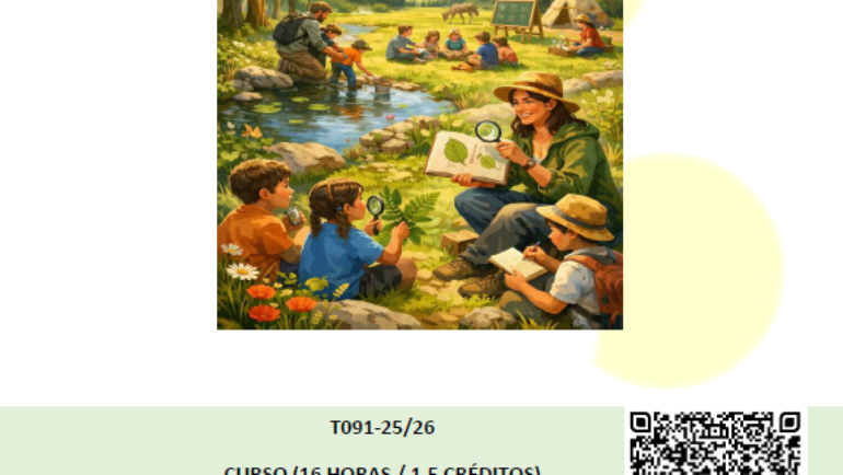 Curso «LA ESCUELA A CIELO ABIERTO ES SALUD. Herramientas didácticas para naturalizar el currículo y favorecer el vínculo con la naturaleza», CEP de Torrelavega y CEDREAC.