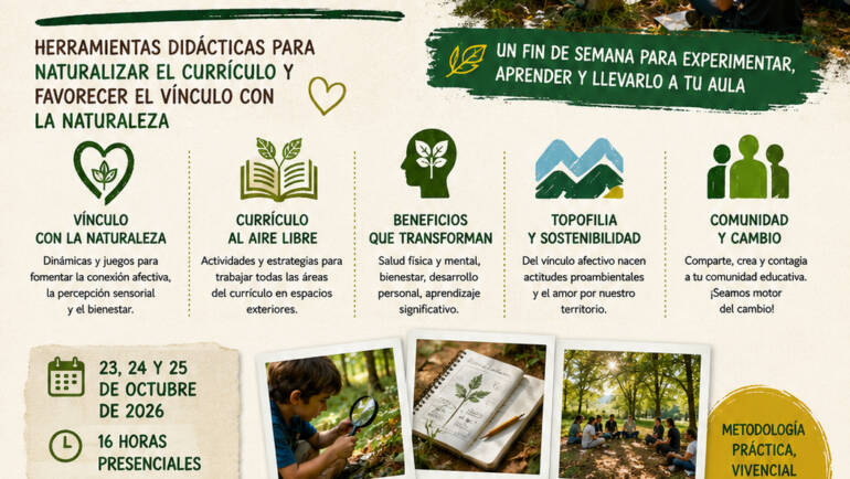 Curso intensivo Escuela a Cielo Abierto, PRAE, Valladolid (octubre 2026)