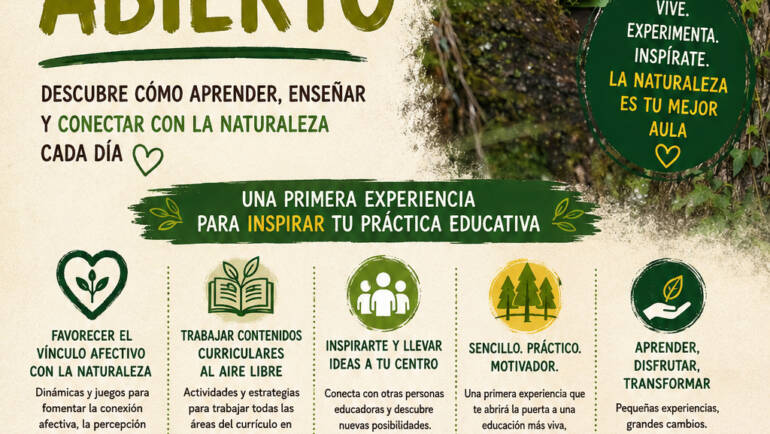 Taller vivencial Escuela a Cielo Abierto, PRAE, Valladolid (octubre 2026)